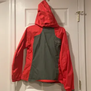 Red and grey North Face windbreaker jacket thumbnail 2