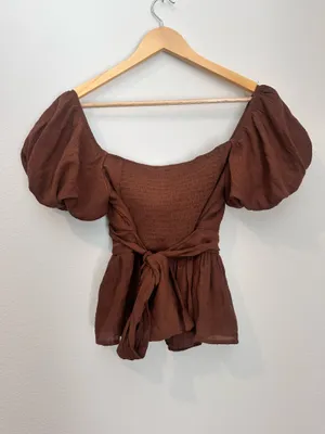 Brown Blouse Francesca's thumbnail 3