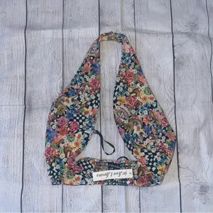 NWT For Love & Lemons Deidre Halter Scarf Top thumbnail 2