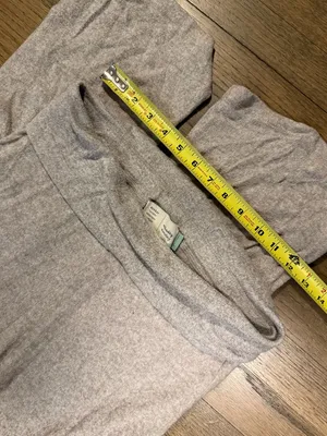 Anthropologie Grey Fold Over Button Leg Lounge Pants: Size Small thumbnail 2