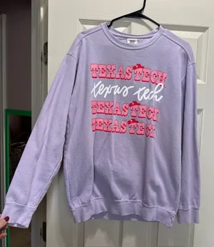 Comfort Colors Texas Tech Sweatshirt thumbnail 1