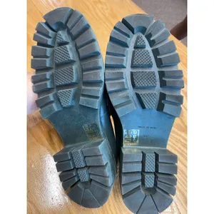 Free People Lyra Lug Sole Loafer Women's 7.5 Black Leather Slip On Round Toe S9 thumbnail 5