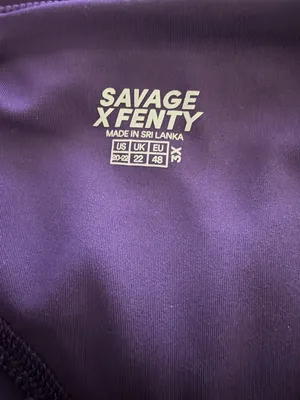Savage X Fenty Curve Alert High-Waist Rib Leggings in Purple‎ 3X NWT thumbnail 6