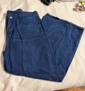 Dark wash Wide Leg Jeans Blue Size 32 thumbnail 1