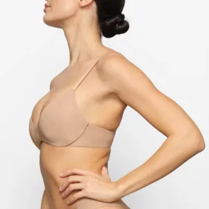 NWT SKIMS Wireless Form Push-Up Plunge Bra BR-WRL-1891Clay Size 32C‎ thumbnail 4