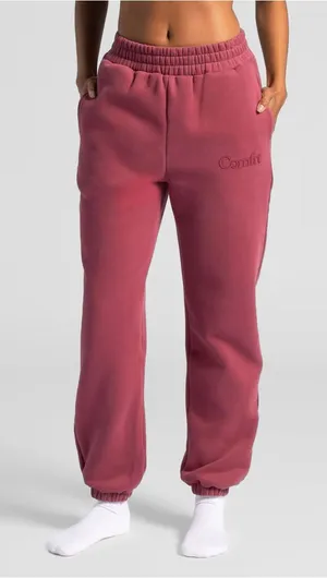 Comfrt Minimalist Sweatpants Berry thumbnail 1