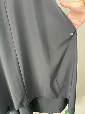 Halara Breezeful Midi Dress Black Racerback Pockets High Low Flowy NEW Sz Medium thumbnail 7