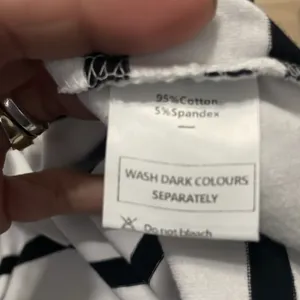 Striped Black and WhiteCap Sleeve Women's Top thumbnail 6
