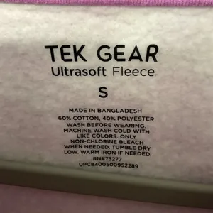 Tek Gear Womens Sweatshirt Pink Camouflage Ultrasoft Fleece Size Small thumbnail 4