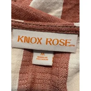 Knox Rose Stripped Maxi Dress Tiered Wrap Tassel Cottagecore Nautical Preppy Boho Medium thumbnail 6