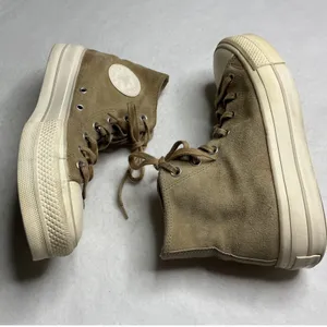 Converse Chuck Taylor All Star Lift Platform Suede High Top Sneakers Womens 9 thumbnail 2