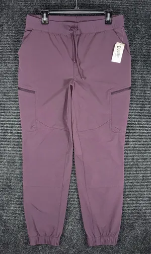 Duluth Trading Co NWT Women Flexpedition Joggers Elderberry Purple 10x28.5 Nylon thumbnail 1