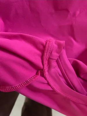 😄 Vibrant Pink Oversized Happy Daisies Short Sleeve Shirt thumbnail 8