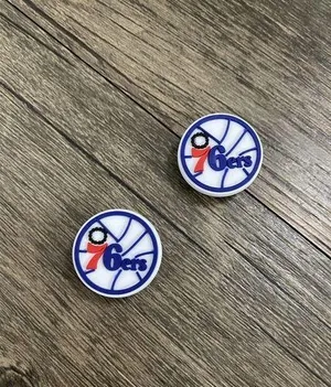 Philadelphia 76ers Basketball Team Charm For Crocs Shoe Charms - 2 Pieces thumbnail 3