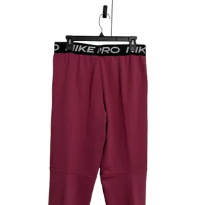 Nike Pro‎ Kids XL High Rise Full Length Fleece Jogger Pants Pink HV0289 NWT thumbnail 7