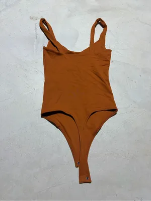 Abercrombie & fitch soft collection Rust Orange One-Piece Bodysuit XXS thumbnail 9