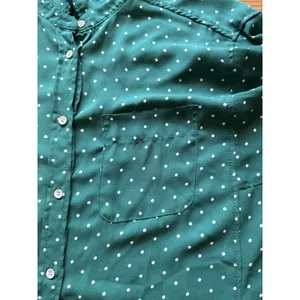 Stylus Women Size‎ Medium Long Sleeve Button Down Shirt Polyester Chic Career thumbnail 6