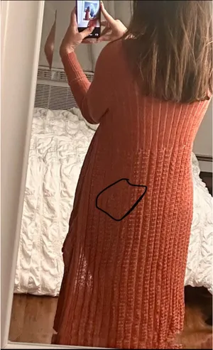 Free People Coral Long Duster Cardigan thumbnail 11
