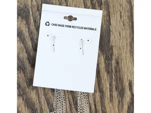NWT Beach Chic Beaded Long Chain Drop Earrings Silver Gray / Multi 6.5" Pink thumbnail 5