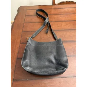 Lauren Ralph Lauren Rare Convertible Black Leather Shoulder Cross‎ Body Bag thumbnail 8
