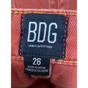 Urban Outfitters Brown Waxed High Waisted Wide Leg Baggy Denim Jeans Size 26 thumbnail 5