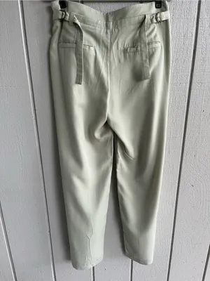 Free People NWT Falling Out Trouser Pants in Alfalfa Green Size 8 thumbnail 6