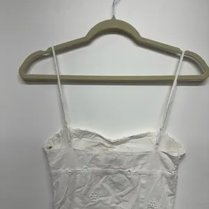 MESHKI Bronwyn Broderie Mini Dress - White - Size XXS thumbnail 12