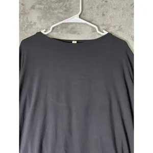 Lululemon Back In Action Long Sleeve Black Relaxed Athleisure Top Size 8 thumbnail 2