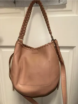 AllSaints Nude Pink Courtney Hobo Bag thumbnail 13