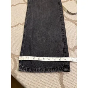 Garage Denim Street Wide Leg Black Distressed Jeans Size 00/23 Y2K thumbnail 7