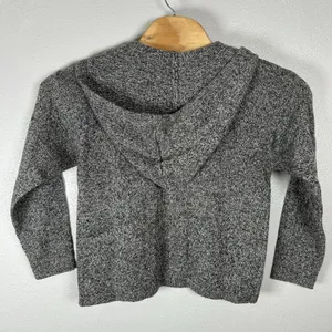 Bridgewater Classics 100% Shetland Wool Full Zip Hoodie Sweater Size Medium Gray thumbnail 4