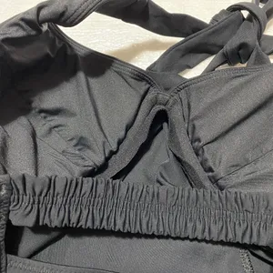 Athleta Sculpted Halter Tankini Black Bikini Tankini Top 32D/DD‎ Tall EUC thumbnail 5