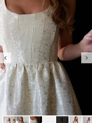 V.chapman The Avery Dress in Light Blue Duchess thumbnail 4