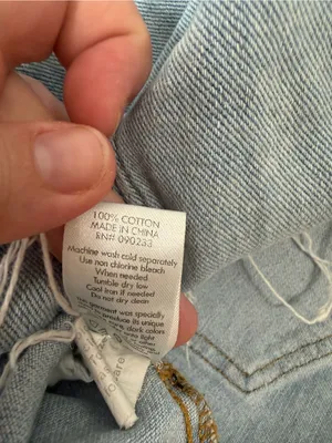 PacSun Woman’s Size 25 Light Blue Denim Mini Skirt with Frayed Hem thumbnail 3