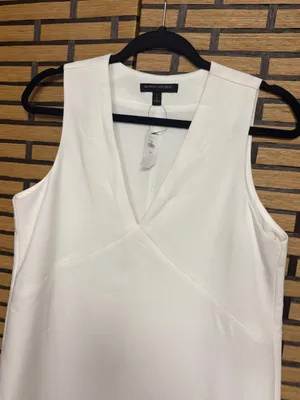 Banana Republic White Dress Size 4 Tall thumbnail 4