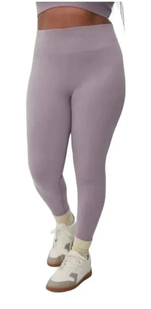 Everlane The‎ Seamless Legging Rib Knit Light Purple Size XL/XXL NWT $58 MSRP thumbnail 1