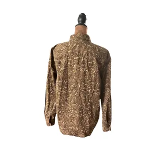 Ralph Lauren Paisley Button Down Shirt Brown Multicolor Long Sleeve Small thumbnail 3