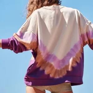 FP Movement FREE PEOPLE Ombre Metti Crew Sweatshirt Shirt Ombre Tie Dye Small thumbnail 8