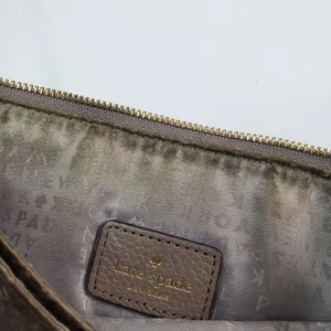 Kate Spade New York Leila Womens Leather‎ Triple Gusset Crossbody Bag Taupe Nude thumbnail 4