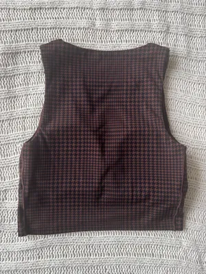 OFFLINE by Aerie NWT REAL ME XTRA brown houndstooth top thumbnail 2