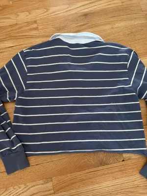 Brandy Melville Striped Collard Sweater  thumbnail 5