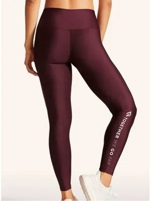 Peloton Flex Leggings in Burgundy Together We‎ Go Far Size S thumbnail 8