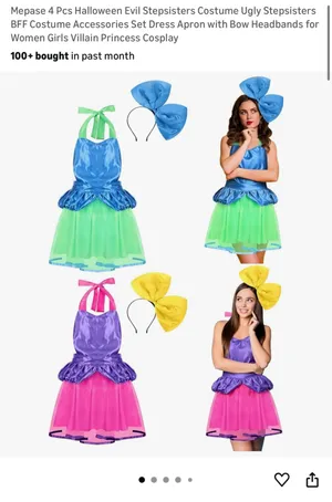 Evil Stepsister Costume Purple thumbnail 3