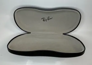 Ray Ban Rayban Clamshell Hard Case Black Eyeglasses Sunglasses Storage thumbnail 1