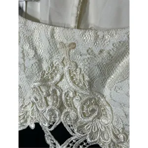 VIntage Scott McClintock 80s 90s Floral‎ Lace Short Sleeve Mini Dress Size 8 thumbnail 7