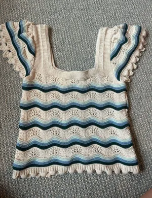 Jessica Simpson Crochet Top thumbnail 1
