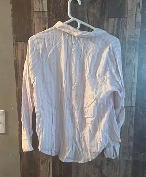 Cream Long Sleeve Button Down Shirt (109) thumbnail 4