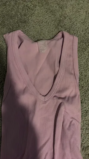 Purple V-neck bodysuit thumbnail 3