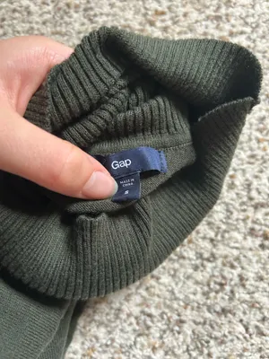 Gap Olive Green Turtleneck  thumbnail 3
