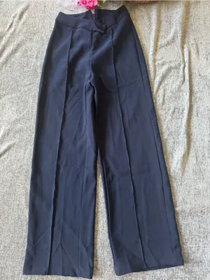 SHEIN Men's Wide-Leg Dress Pants in Navy thumbnail 1